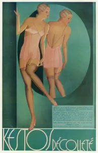 Wear Prints: Advert for Kestos lingerie 1932