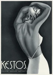Bras Prints: Advert for Kestos lingerie 1940