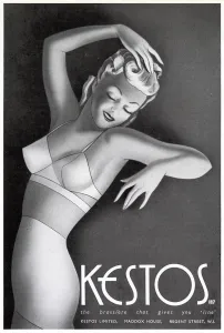 Images Dated 29th November 2019: Advert for Kestos lingerie 1940