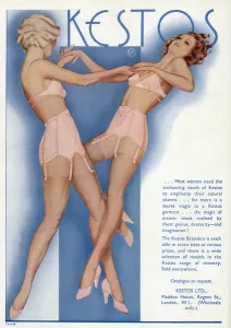 Brunette Prints: Advert for Kestos underwear 1934