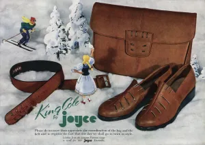 Joyce Prints: Advert for King Cole by Joyce California shoes 1946
