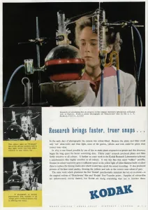 Science Prints: Advert for Kodak - faster, truer snaps