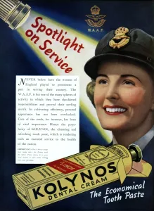 Waaf Prints: Advert for Kolynos toothpaste 1942