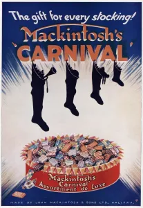 Stockings Prints: Advert for Mackintoshs carnival assortment de luxe 1931