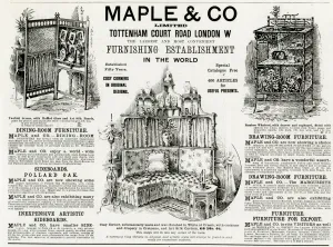 Cosy Prints: Advert for Maple & Co furniture 1892