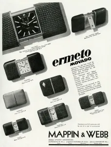 Holder Prints: Advert for Mappin & Webb Ermeto Movado pocket watch 1933