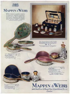 Mappin Prints: Advert for Mappin & Webb hair brush sets
