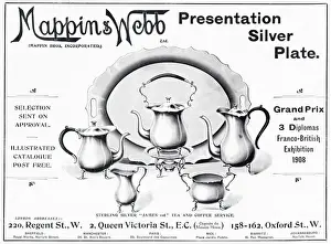 Kettle Prints: Advert for Mappin & Webb sterling silver service 1908 Advert for Mappin & Webb