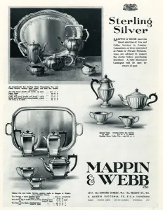 Kettle Prints: Advert for Mappin & Webb tea & coffee service 1929