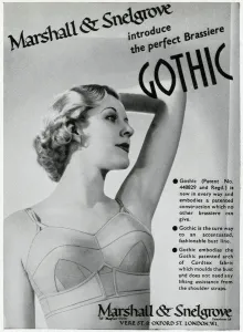 Modelling Prints: Advert for Marshall & Snelgrove brassiere 1937