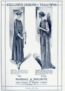 Chiffon Prints: Advert for Marshall & Snelgrove teagowns 1917