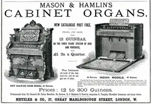 Mason Prints: Advert for Masons & Hamlins cabinet organs 1877 Advert for Masons & Hamlins