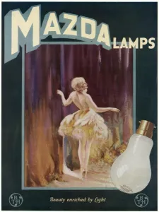 Ballerina Prints: Advert for Mazda light bulbs