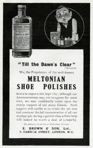 Polish Prints: Advertisement for Meltonian Shoe Polishes