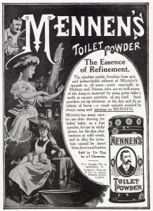 Toilet Prints: Advert for Mennen's - toilet powder 1910