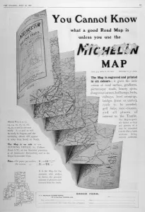 Michelin Prints: Advert / Michelin Map 1914