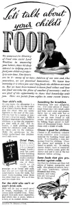 Helping Prints: Advert for the Ministry of Food 1941