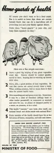Encouraging Prints: Advert for the Ministry of Food 1942