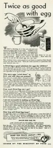 Encouraging Prints: Advert for the Ministry of Food 1943
