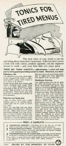 Fruit Prints: Advert for the Ministry of Food 1944