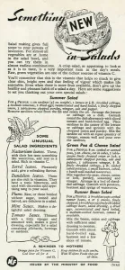 Encouraging Prints: Advert for the Ministry of Food 1945
