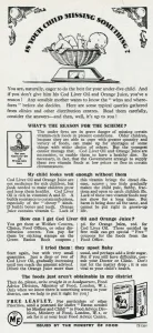 Orange Prints: Advert for the Ministry of Food 1946