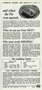 Recipes Prints: Advert for the Ministry of Food 1946