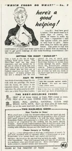 Recipes Prints: Advert for the Ministry of Food 1946