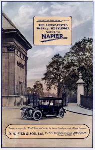 Cylinder Prints: Advertisement, Napier car