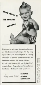 Committee Prints: Advert for National Savings Certificates 1946