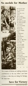 : Advert from the National Savings Committee 1943