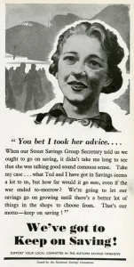 Committee Prints: Advert for National Savings Committee 1944