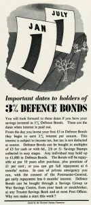 : Advert from the National Savings Committee 1944