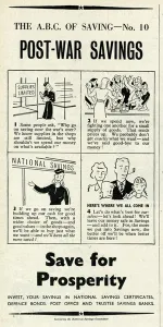 Committee Prints: Advert from the National Savings Committee 1946