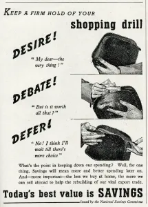 1947 Prints: Advert for the National Savings Committee 1947