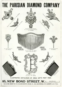 Gift Prints: Advert for Parisian Diamond Company 1896