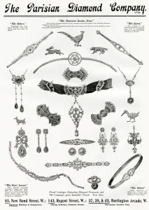 Long Prints: Advert for Parisian Diamond Company 1912