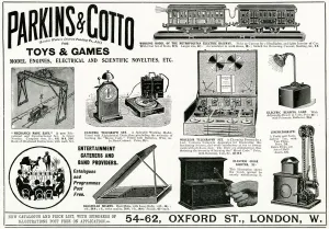 Ivory Prints: Advert for Parkins and Gotto electrical novelties 1906