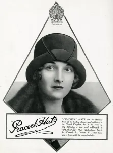 Hair Prints: Advert for Peacock hats 1927