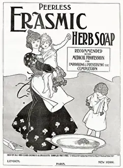 Soap Prints: Advertisement Peerless Erasmic herb soap