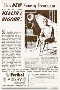 Lamps Prints: Advert for Perihel Mixry - Sunlamp 1940
