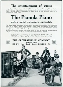 Gathering Prints: Advert for Pianola Piano 1913