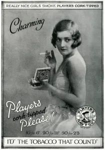 Cork Prints: Advert for Players cigarettes 1928