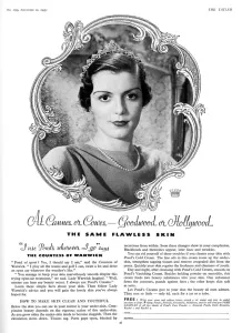 Vanishing Prints: Advertisement for Ponds Cold Cream with Countess of Warwick