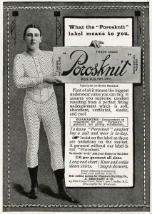 Undergarment Prints: Advert for Porosknit underwear for men 1912
