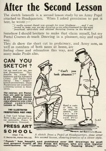 Course Prints: Advertisement for the Press Art School