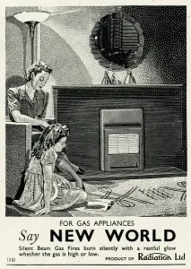 1947 Prints: Advert for Radiation gas appliances 1947