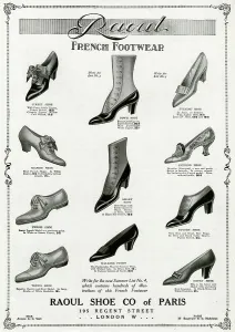 Buttons Prints: Advert for Raoul Shoe Company 1912