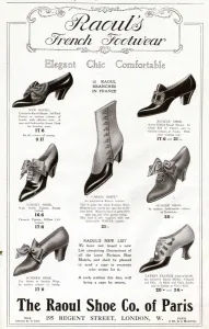 Shoes Prints: Advert for Raouls French footwear 1911