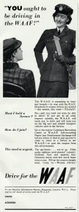 Waaf Prints: Advert for recruiting women for the WaF 1941